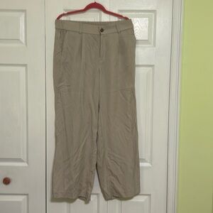 Torrid Wide Leg Studio Linen High Rise Pants